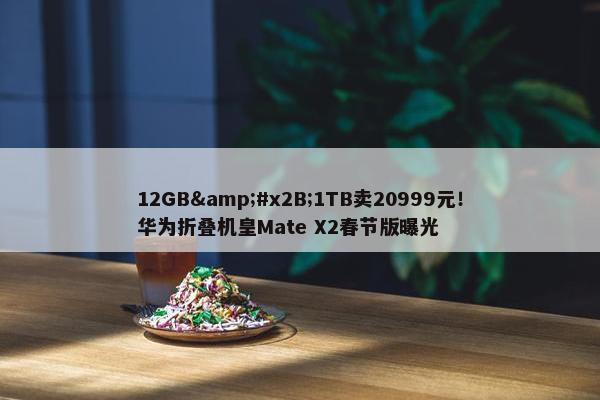 12GB&#x2B;1TB卖20999元！华为折叠机皇Mate X2春节版曝光