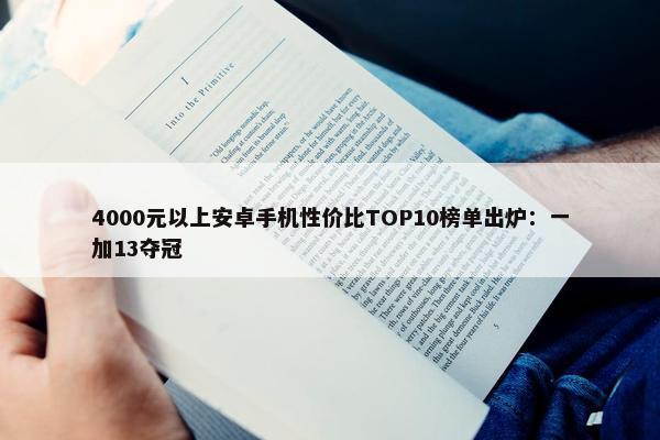 4000元以上安卓手机性价比TOP10榜单出炉：一加13夺冠