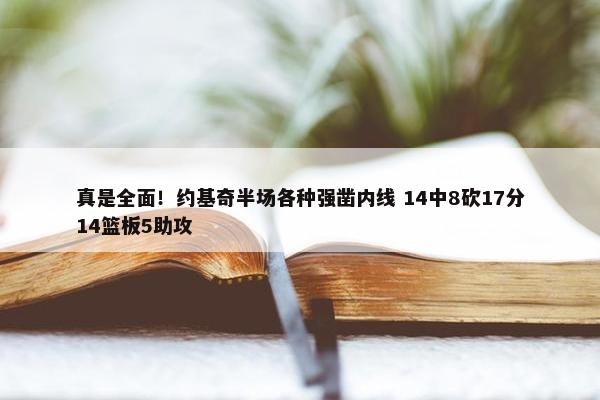 真是全面！约基奇半场各种强凿内线 14中8砍17分14篮板5助攻