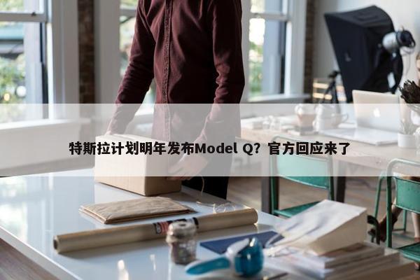 特斯拉计划明年发布Model Q？官方回应来了