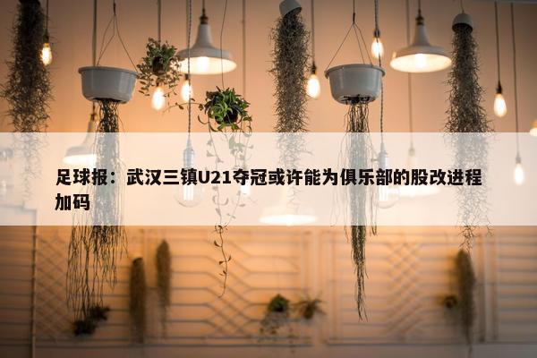 足球报：武汉三镇U21夺冠或许能为俱乐部的股改进程加码