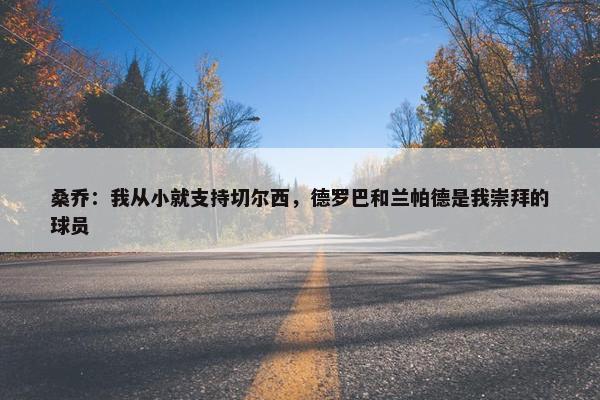 桑乔：我从小就支持切尔西，德罗巴和兰帕德是我崇拜的球员