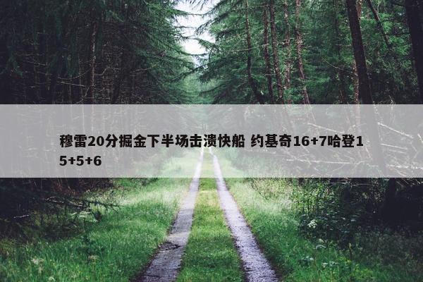 穆雷20分掘金下半场击溃快船 约基奇16+7哈登15+5+6