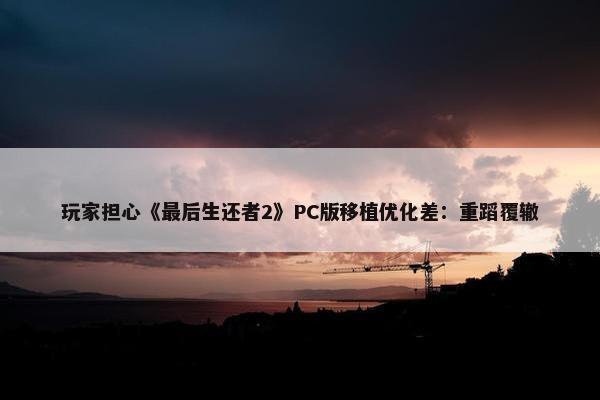 玩家担心《最后生还者2》PC版移植优化差：重蹈覆辙