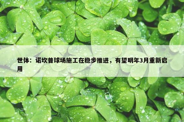 世体：诺坎普球场施工在稳步推进，有望明年3月重新启用