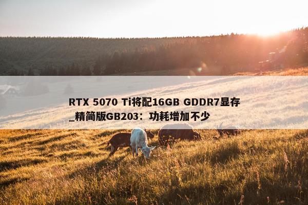 RTX 5070 Ti将配16GB GDDR7显存_精简版GB203：功耗增加不少