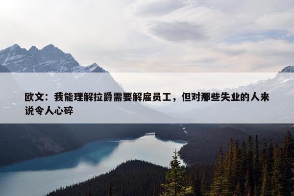 欧文：我能理解拉爵需要解雇员工，但对那些失业的人来说令人心碎