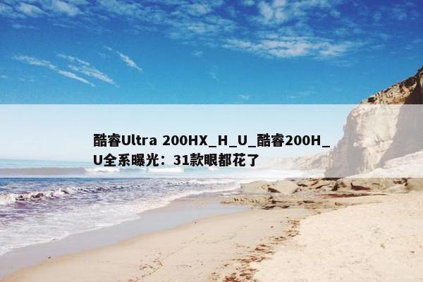 酷睿Ultra 200HX_H_U_酷睿200H_U全系曝光：31款眼都花了