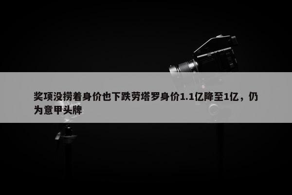 奖项没捞着身价也下跌劳塔罗身价1.1亿降至1亿，仍为意甲头牌