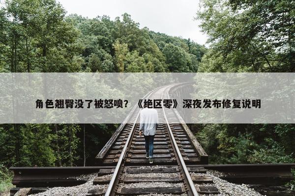 角色翘臀没了被怒喷？《绝区零》深夜发布修复说明