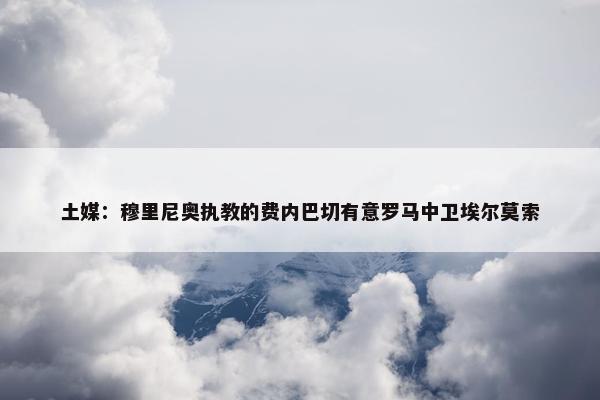 土媒：穆里尼奥执教的费内巴切有意罗马中卫埃尔莫索