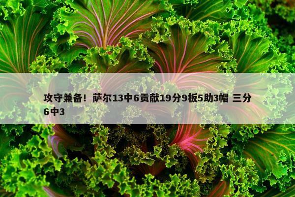 攻守兼备！萨尔13中6贡献19分9板5助3帽 三分6中3