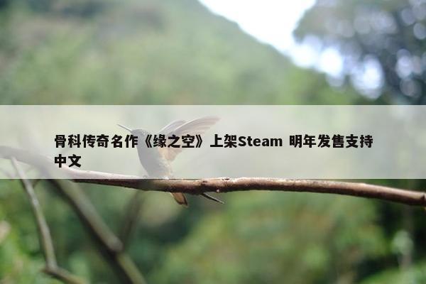 骨科传奇名作《缘之空》上架Steam 明年发售支持中文