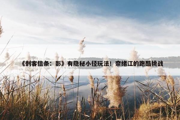 《刺客信条：影》有隐秘小径玩法！奈绪江的跑酷挑战