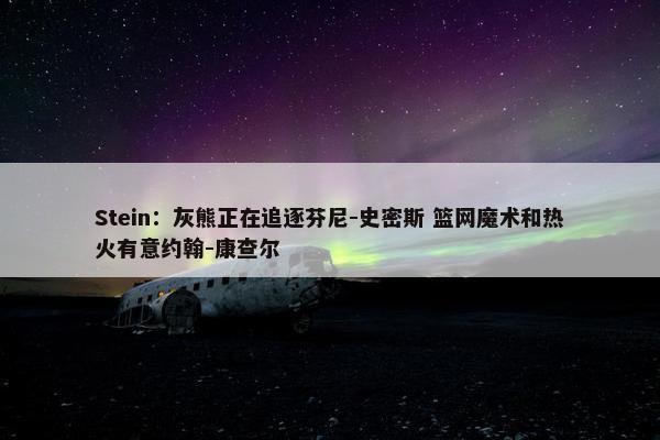 Stein：灰熊正在追逐芬尼-史密斯 篮网魔术和热火有意约翰-康查尔