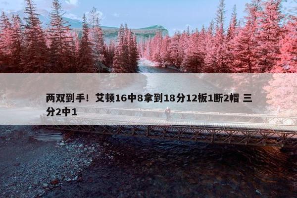 两双到手！艾顿16中8拿到18分12板1断2帽 三分2中1