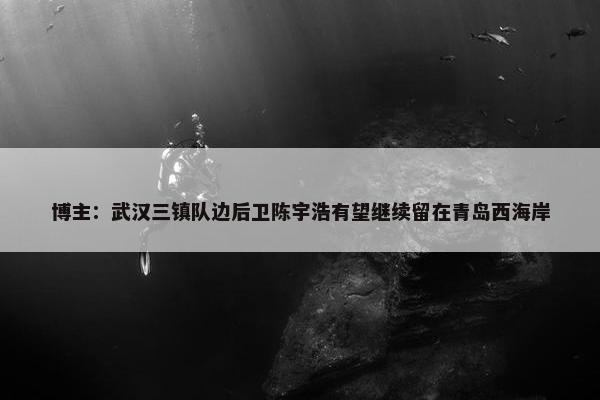 博主：武汉三镇队边后卫陈宇浩有望继续留在青岛西海岸