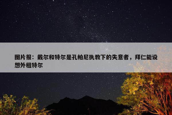 图片报：戴尔和特尔是孔帕尼执教下的失意者，拜仁能设想外租特尔