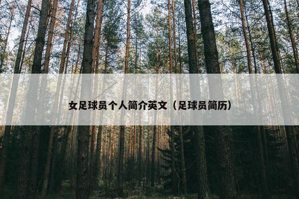 女足球员个人简介英文（足球员简历）