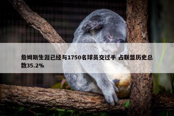 詹姆斯生涯已经与1750名球员交过手 占联盟历史总数35.2%