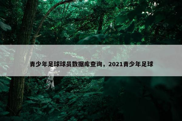 青少年足球球员数据库查询，2021青少年足球