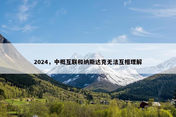 2024，中概互联和纳斯达克无法互相理解