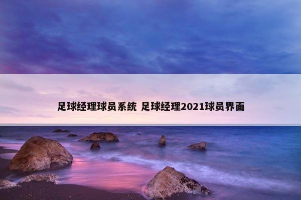 足球经理球员系统 足球经理2021球员界面