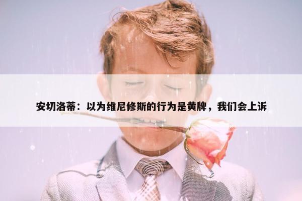 安切洛蒂：以为维尼修斯的行为是黄牌，我们会上诉