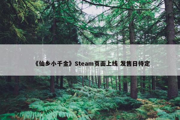 《仙乡小千金》Steam页面上线 发售日待定