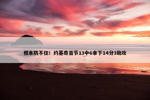 根本防不住！约基奇首节13中6拿下14分3助攻