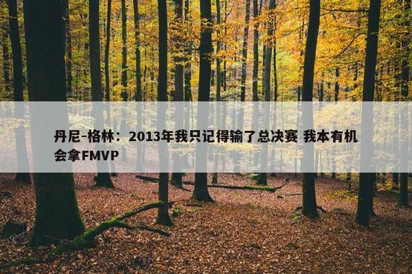 丹尼-格林：2013年我只记得输了总决赛 我本有机会拿FMVP