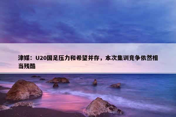 津媒：U20国足压力和希望并存，本次集训竞争依然相当残酷